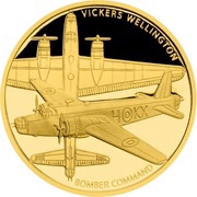 10 Dollars - Elizabeth II Vickers Wellington, Niue, 2016 reverse image
