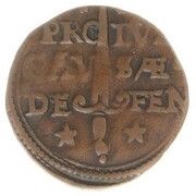 ½ Stiver - Siege of Maastricht, Belgium, 1579 reverse image