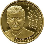 10 Dollars - Elizabeth II John F. Kennedy, Niue, 2017 reverse image