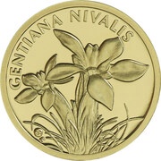 10 Dollars - Elizabeth II Snow Gentian, Niue, 2017 reverse image