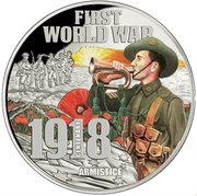 10 Dollars - Elizabeth II Armistice, Niue, 2018 reverse image