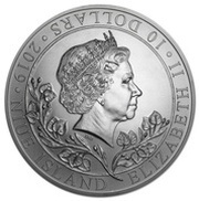 10 Dollars - Elizabeth II Czech Lion obverse image