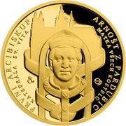 10 Dollars - Elizabeth II Arnošt of Pardubice, Niue, 2019 reverse image