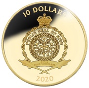 10 Dollars - Elizabeth II Brita med julljus obverse image
