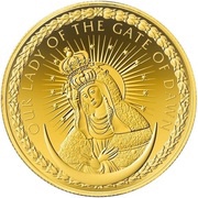 10 Dollars - Elizabeth II Our Lady of the Gate of Dawn, Niue, 2020 reverse image