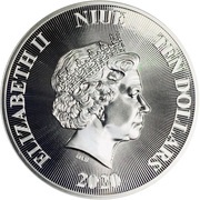10 Dollars - Elizabeth II Roaring Lion obverse image