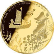10 Dollars - Elizabeth II Moomin, Niue, 2020 reverse image