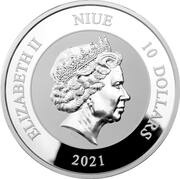 10 Dollars - Elizabeth II Chang E flying to the Moon obverse image
