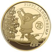 10 Dollars - Elizabeth II Pippi Longstocking, Niue, 2021 reverse image
