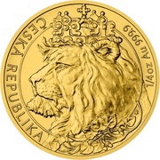 10 Dollars - Elizabeth II Czech Lion, Niue, 2021 reverse image