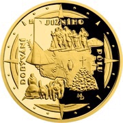 10 Dollars - Elizabeth II The conquest of the South Pole, Niue, 2021 reverse image