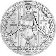 10 Dollars - Elizabeth II Bastet, Niue, 2021 reverse image