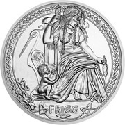 10 Dollars - Elizabeth II Frigg, Niue, 2021 reverse image