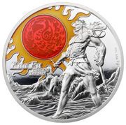 10 Dollars - Elizabeth II Kua Fu Chasing the Sun, Niue, 2022 reverse image