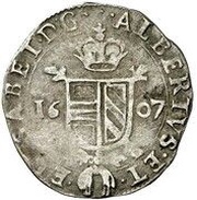 ½ Silver Real- Albert and Isabella obverse image