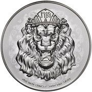 10 Dollars - Elizabeth II Roaring Lion, Niue, 2022 reverse image