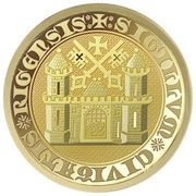 10 Dollars - Charles III Coat of Arms of Riga, Niue, 2023 reverse image