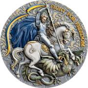 10 Dollars - Charles III Fight for Freedom, Niue, 2023 reverse image