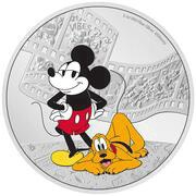 10 Dollars - Charles III Mickey and Pluto, Niue, 2023 reverse image