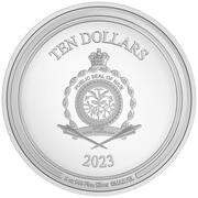 10 Dollars - Charles III Iron Man's Arc reactor obverse image