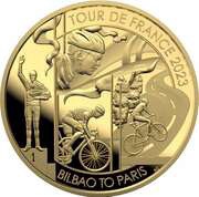 10 Dollars - Charles III Bilbao to Paris, Niue, 2023 reverse image