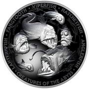 10 Dollars - Charles III Creatures of the Abyss, Niue, 2024 reverse image
