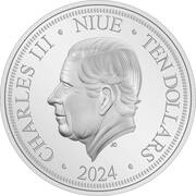 10 Dollars - Charles III Year of the Dragon obverse image