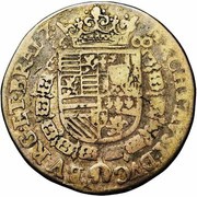 ½ Silver Gulden - Albert and Isabella, Belgium, 1600 reverse image