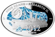 2012 Cents - Elizabeth II Titanic; coloured obverse image