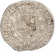 ¼ Patagon - Albert and Isabella, Belgium, 1612-1620 reverse image