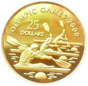 25 Dollars - Elizabeth II 2000 Summer Olympics Sydney, Niue, 1998 reverse image