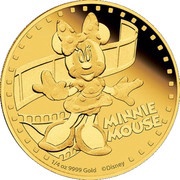 25 Dollars - Elizabeth II Mickey Mouse, Niue, 2014 reverse image