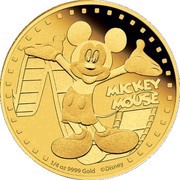 25 Dollars - Elizabeth II Minnie Mouse, Niue, 2014 reverse image