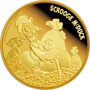 25 Dollars - Elizabeth II Scrooge McDuck, Niue, 2015 reverse image