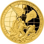 25 Dollars - Elizabeth II Battle of Iwo Jima, Niue, 2015 reverse image