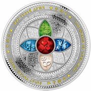 25 Dollars - Elizabeth II Love, Friendship, Faith, Loyalty and Hope, Niue, 2015 reverse image