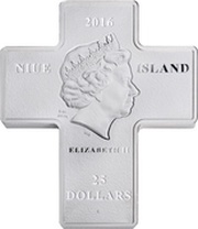 25 Dollars - Elizabeth II 1050th Anniversary of the baptism of Poland obverse image