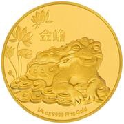 25 Dollars - Elizabeth II Money Toad, Niue, 2016 reverse image
