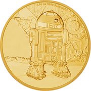 25 Dollars - Elizabeth II R2-D2, Niue, 2016 reverse image