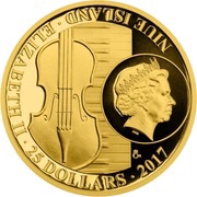 25 Dollars - Elizabeth II Wolfgang Amadeus Mozart obverse image