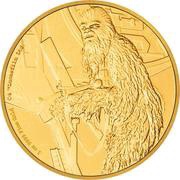 25 Dollars - Elizabeth II Chewbacca, Niue, 2017 reverse image