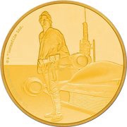 25 Dollars - Elizabeth II Luke Skywalker, Niue, 2017 reverse image