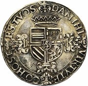 1 Silver Gulden "Karolus" - Charles V Early type, Belgium, 1544-1552 reverse image