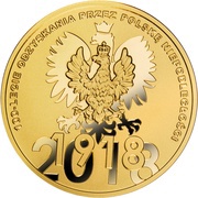 25 Dollars - Elizabeth II Polish Independence, Niue, 2018 reverse image