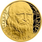 25 Dollars - Elizabeth II Leonardo da Vinci, Niue, 2019 reverse image