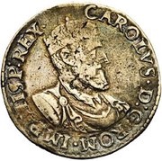 1 Silver Gulden "Karolus" - Charles V Late type obverse image