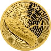 25 Dollars - Elizabeth II Battle of Leyte, Niue, 2019 reverse image