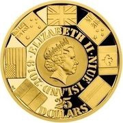25 Dollars - Elizabeth II Operation Overlord obverse image