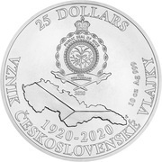 25 Dollars - Elizabeth II Czech Flag obverse image