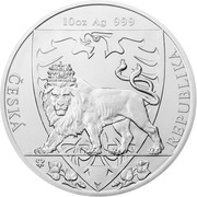 25 Dollars - Elizabeth II Czech Lion, Niue, 2020 reverse image